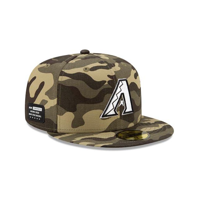 MLB Arizona Diamondbacks Armed Forces Weekend 59Fifty Fitted (RNZ3309) - Green New Era Caps